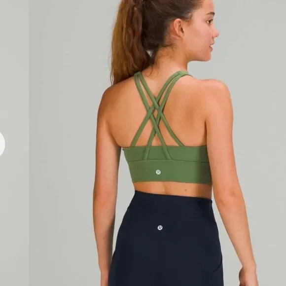 Lululemon Energy Bra High-Neck Longline *Medium Support, B–D Cups
Green Twill - Picture 2 of 8